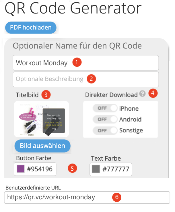 PDF QR Code erstellen
