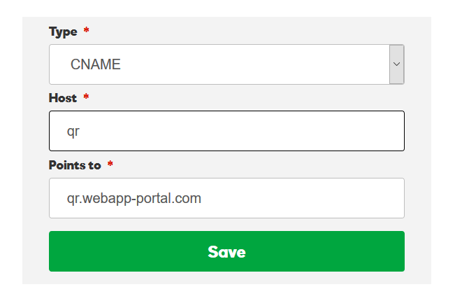 CNAME Setup