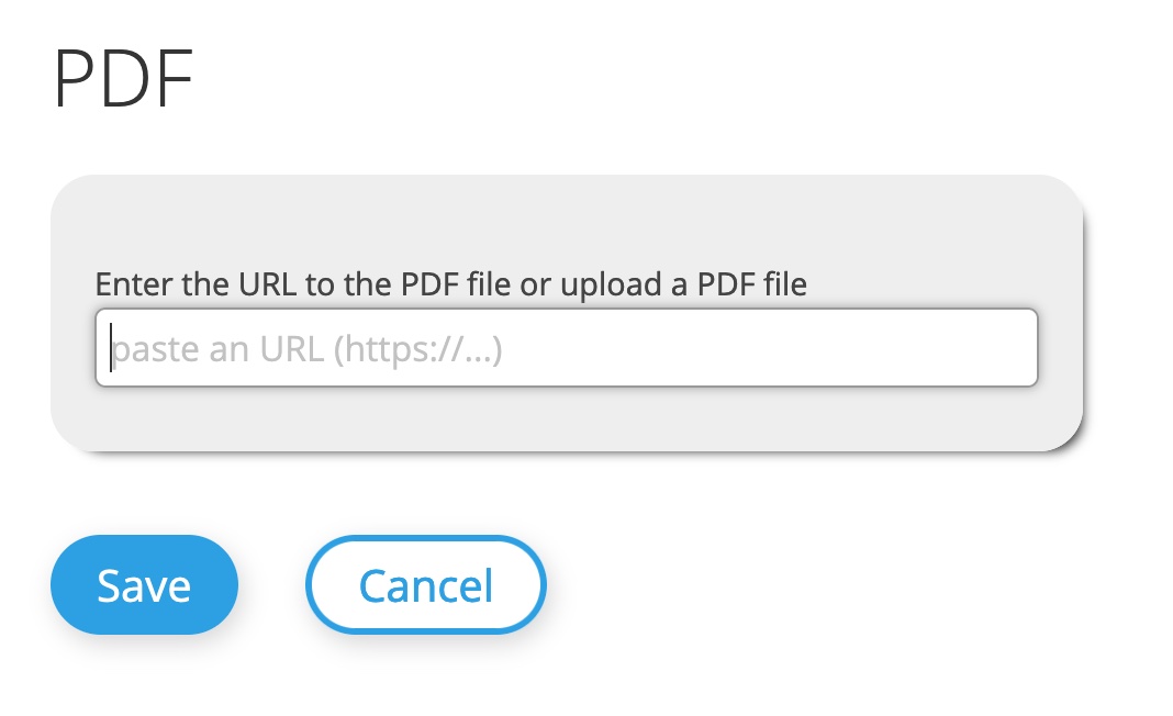 PDF Datei mit URL ersetzen