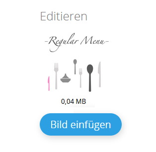 Bild mit Insert-Button
