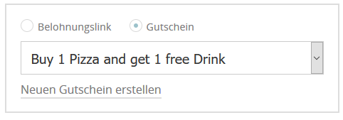 Gutschein auswahl