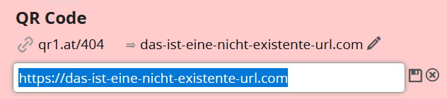 Nicht existente URL durch neuen Link ersetzen