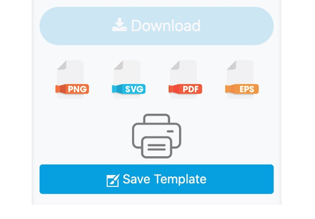 Download Designer QR Code mit png, eps, pdf und svg Button