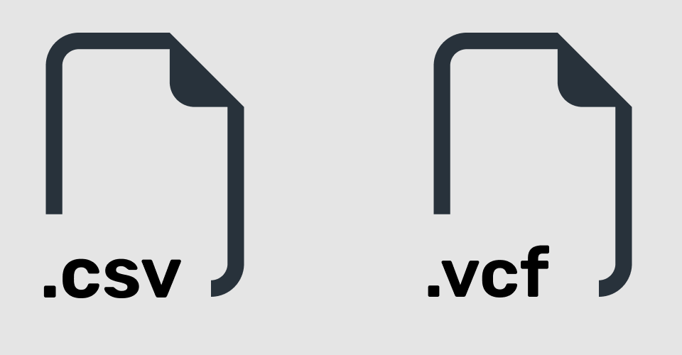 .csv- oder .vcf-Datei verwenden, um Ihre Kontakte zu importieren