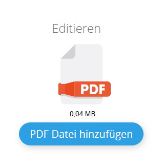 PDF Symbol und Schaltfläche Hinzufügen