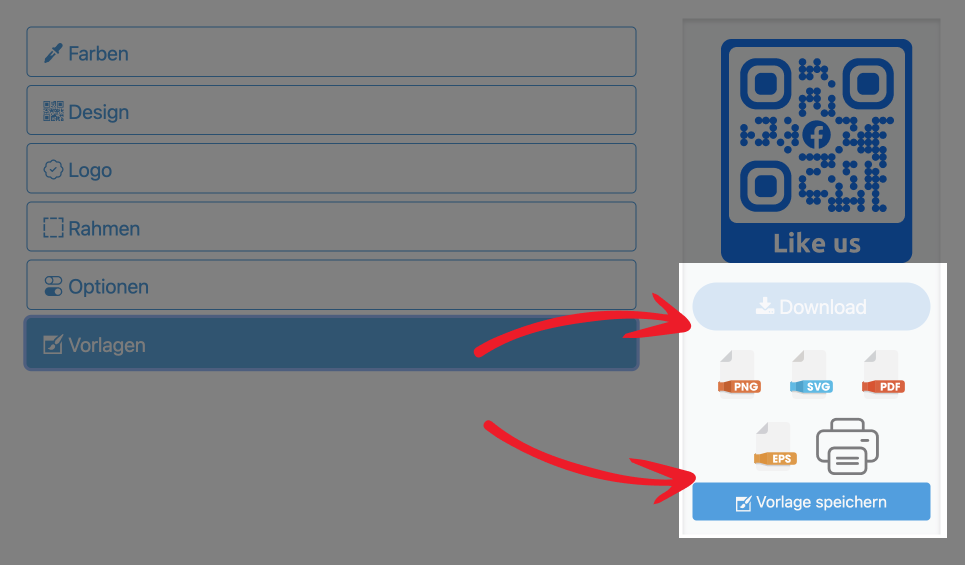 Designer QR Code herunterladen