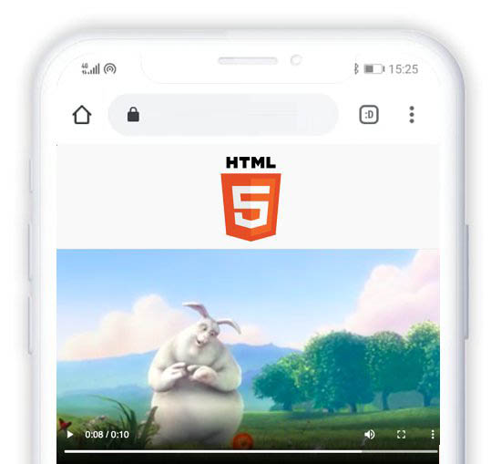 html5 videos embed