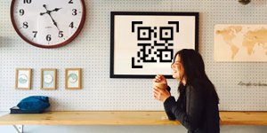 QR Code in Bilderrahmen