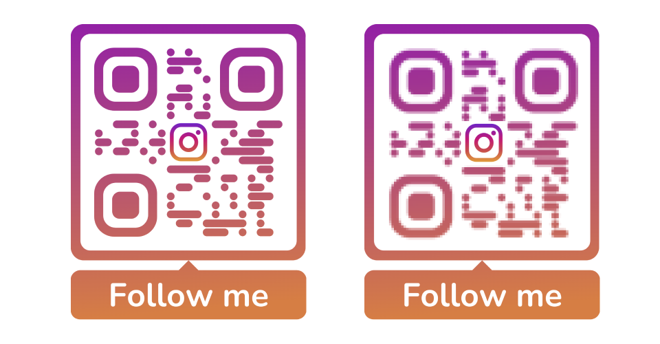 QR Code PDF verus EPS